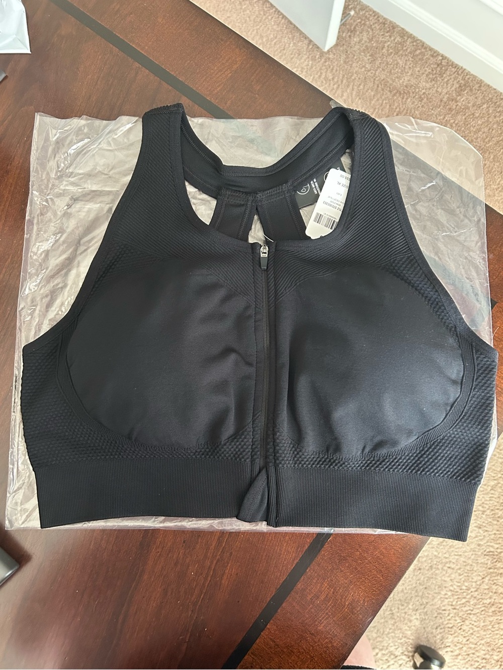 Soma Seamless Zip Front Sports bra. XL. New.